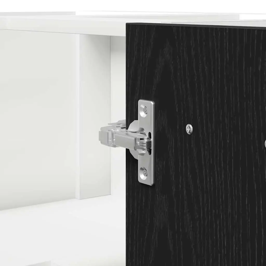 Black Oak Hanging Kitchen Cabinet for Storage