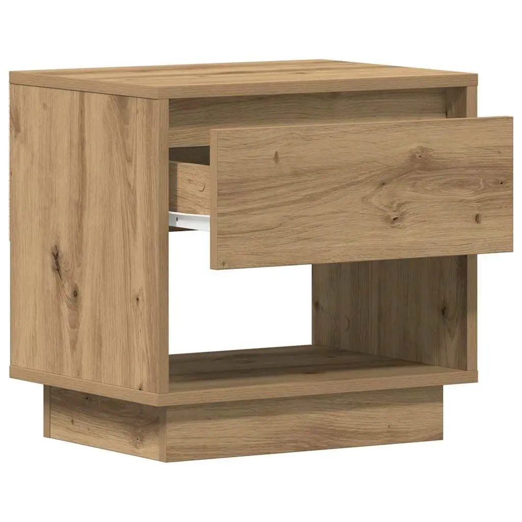 Bedside Table Engineered Wood 45 x 34 x 44 cm Brown Rustic 2 pcs