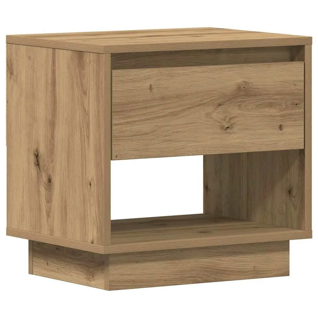 Bedside Table Engineered Wood 45 x 34 x 44 cm Brown Rustic 2 pcs