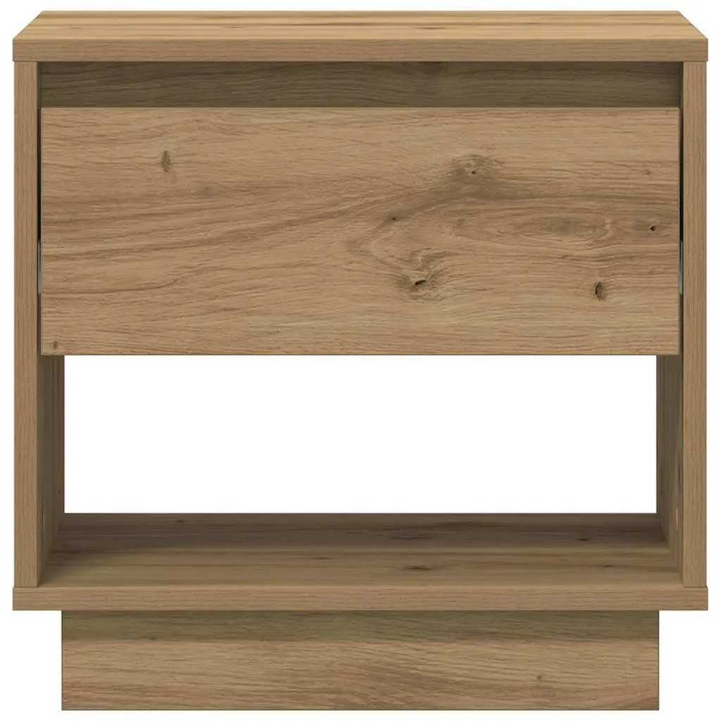 Bedside Table Engineered Wood 45 x 34 x 44 cm Brown Rustic 2 pcs