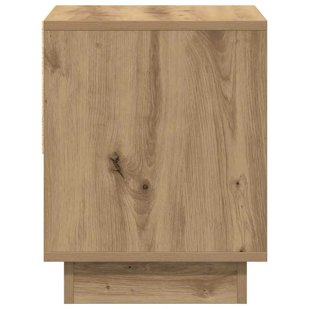 Bedside Table Engineered Wood 45 x 34 x 44 cm Brown Rustic 2 pcs