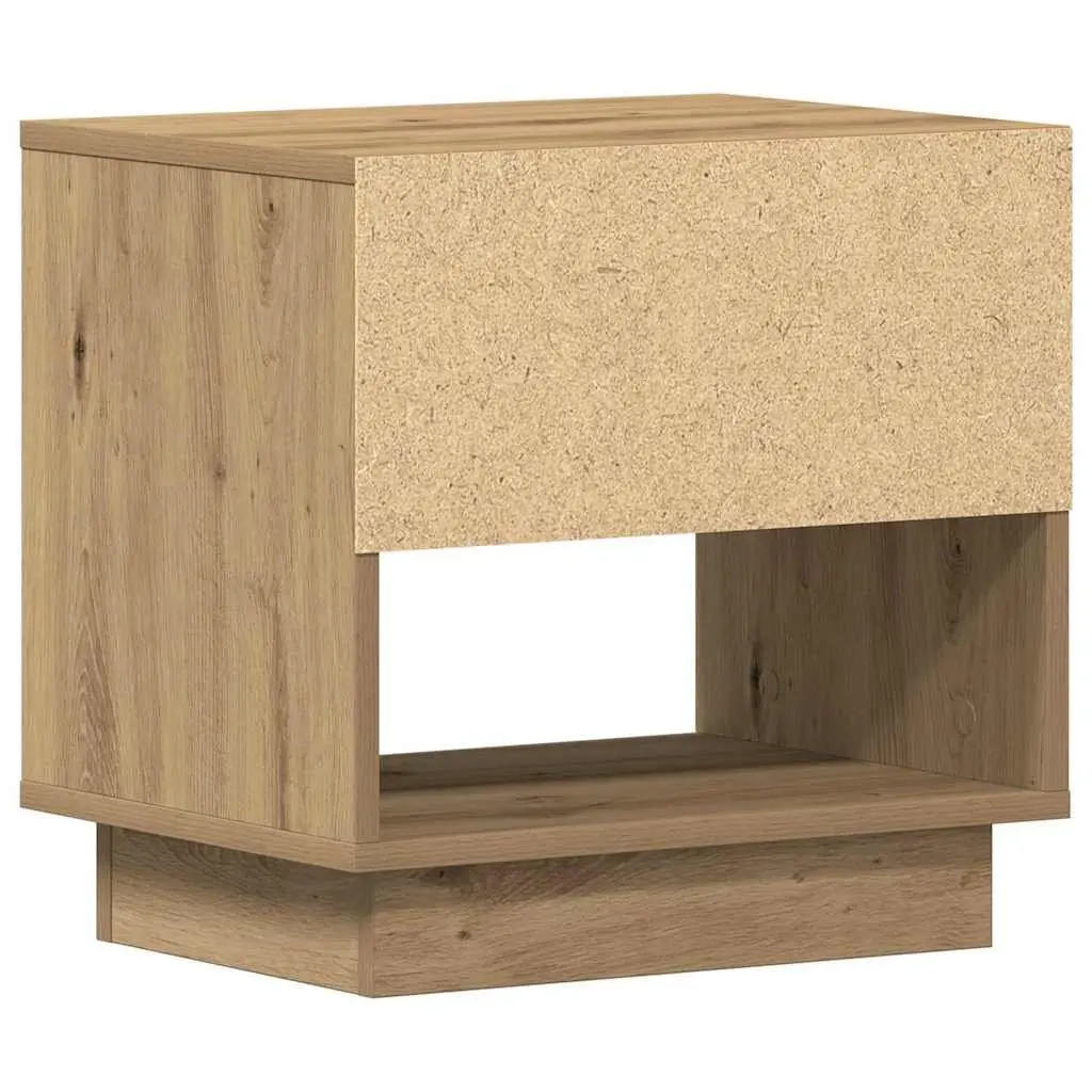Bedside Table Engineered Wood 45 x 34 x 44 cm Brown Rustic 2 pcs
