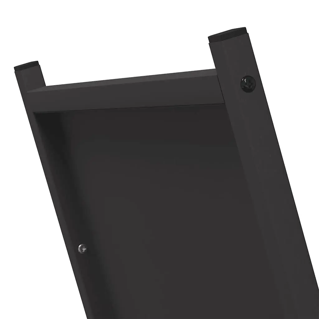 Firewood Rack Cold-rolled Steel Large Capacity Black