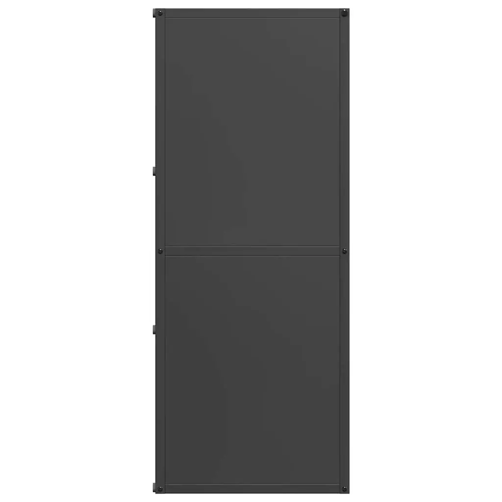 Black Firewood Rack for Log Storage 40x30x75cm