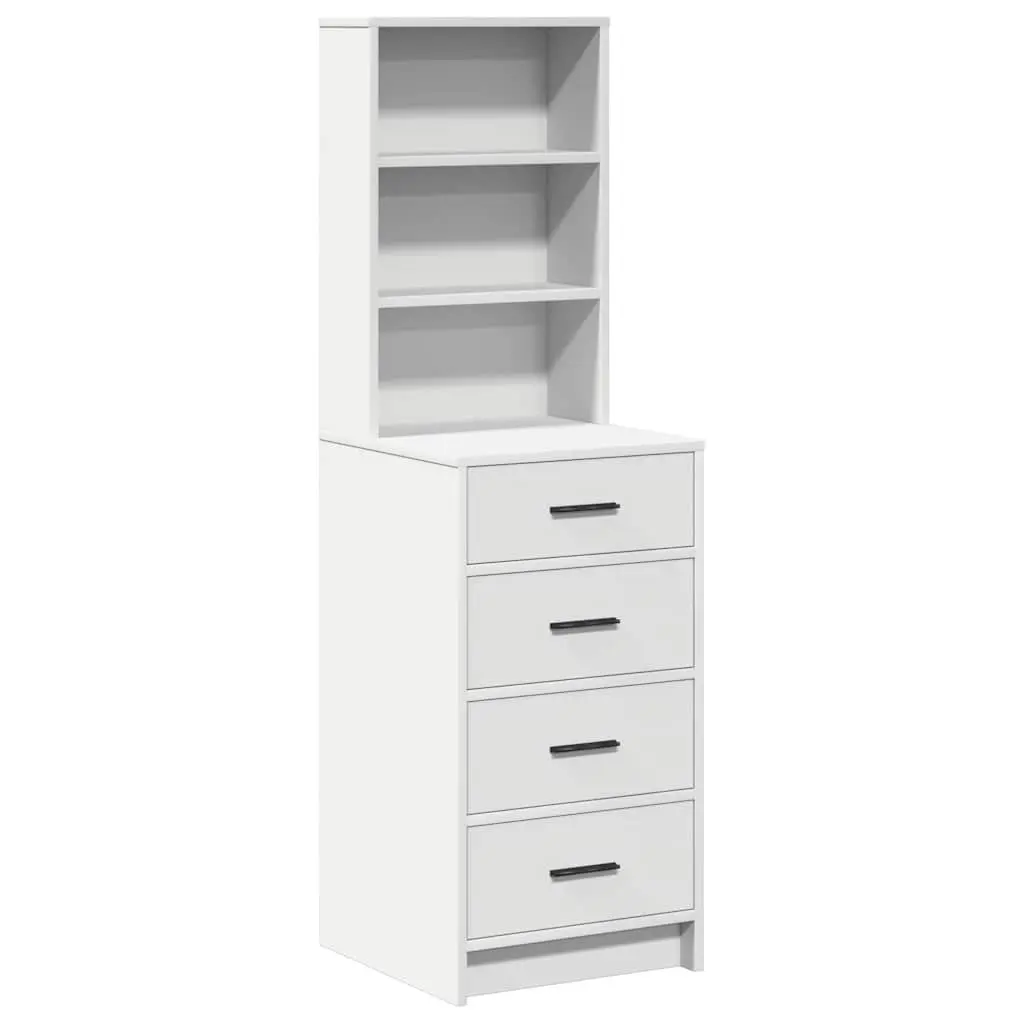 White Highboard Buffet Sideboard with Ample Storage