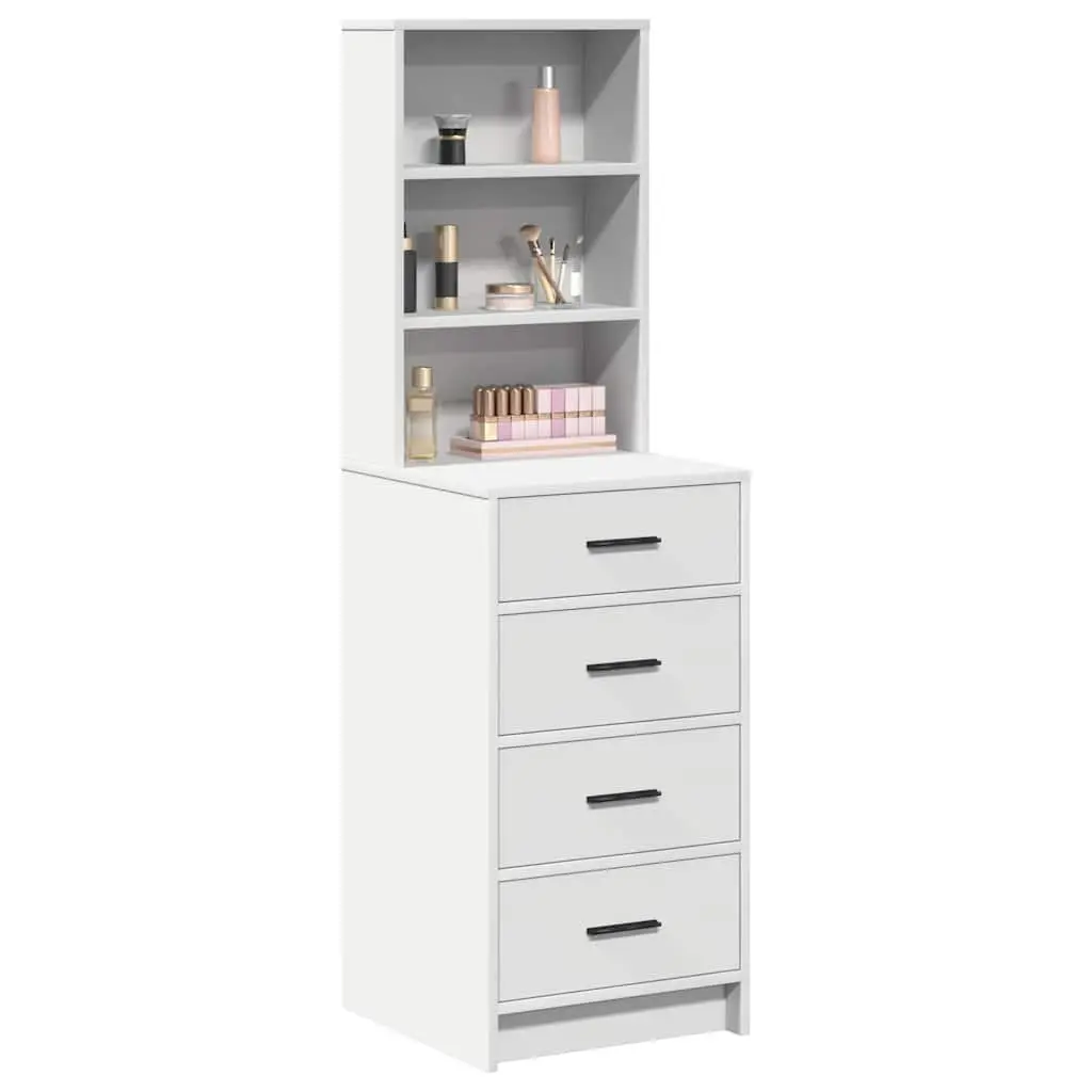 White Highboard Buffet Sideboard with Ample Storage