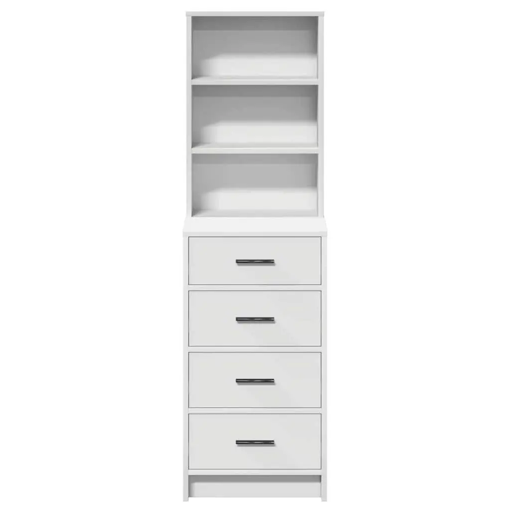 White Highboard Buffet Sideboard with Ample Storage