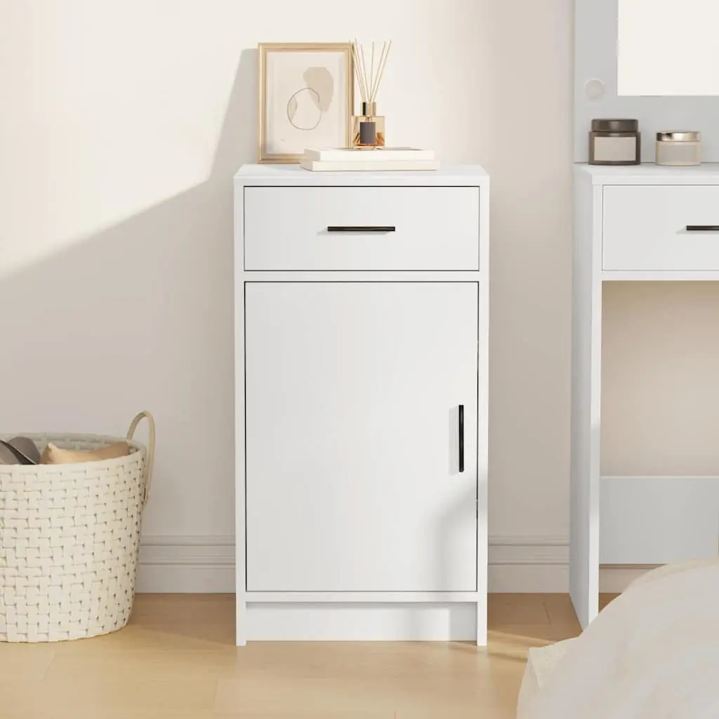 White Sideboard with Drawer for Living Spaces