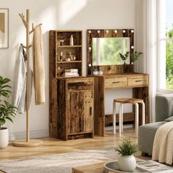 Modern Brown Highboard Storage Cabinet for Home Spaces