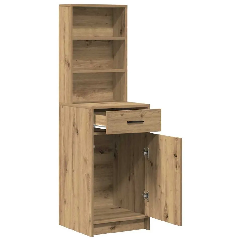 Highboard Storage Cabinet Engineered Wood Brown 41 x 40 x 135 cm