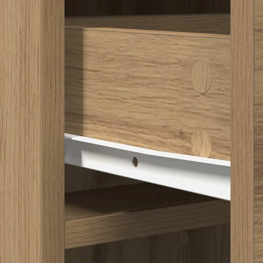 Highboard Storage Cabinet Engineered Wood Brown 41 x 40 x 135 cm