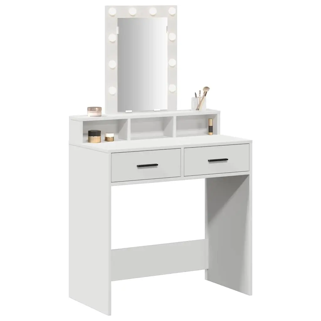 Dressing Table Engineered Wood 79 x 41 x 140 cm White