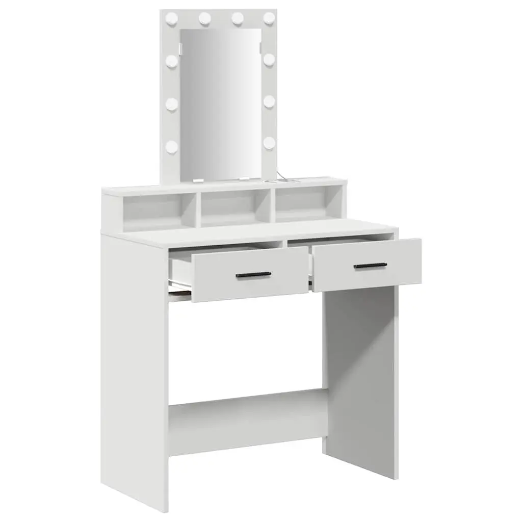 Dressing Table Engineered Wood 79 x 41 x 140 cm White