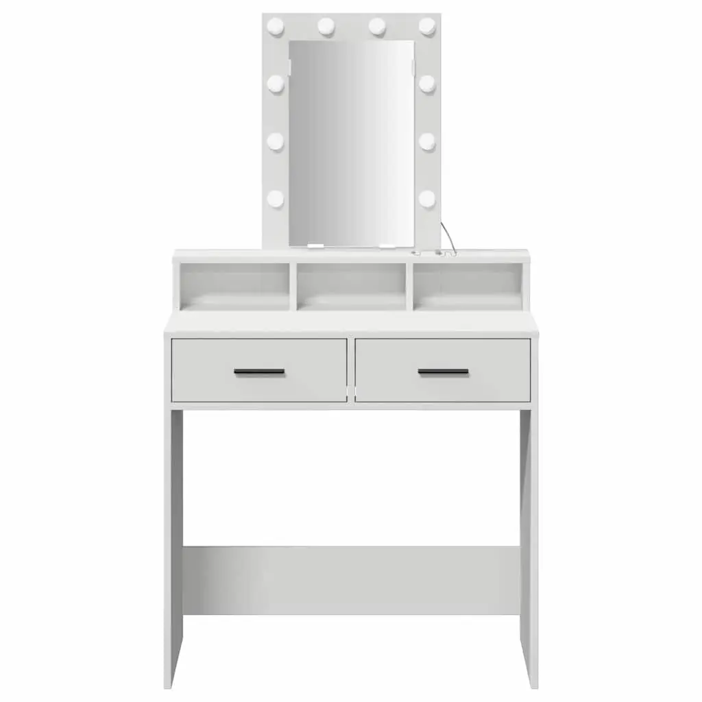 Dressing Table Engineered Wood 79 x 41 x 140 cm White