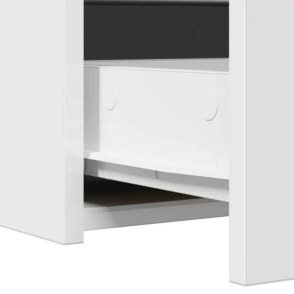 White Dressing Table with Ample Storage 83x40x70cm