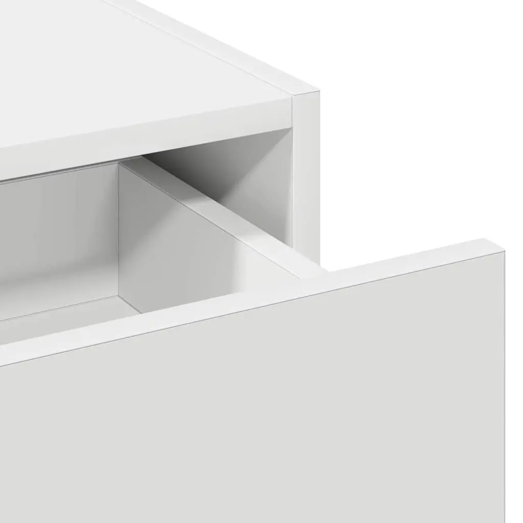 White Dressing Table with Ample Storage 83x40x70cm
