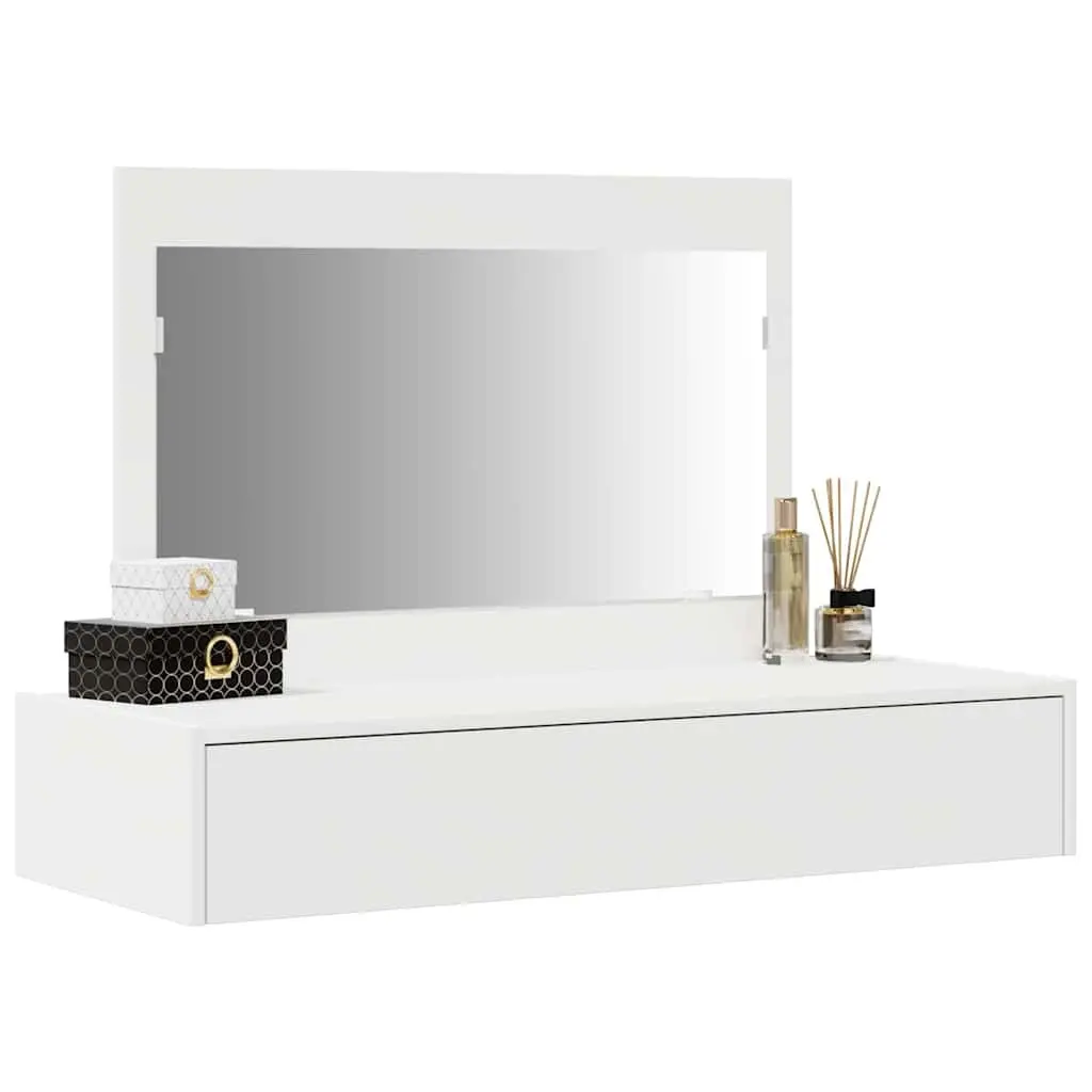 White Dressing Table Bedroom Vanity Unit Storage Desk Modern Furniture