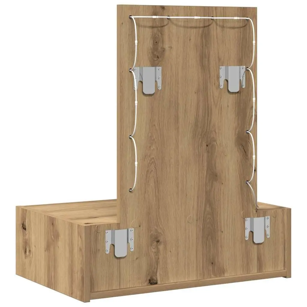 Brown Dressing Table with Ample Storage