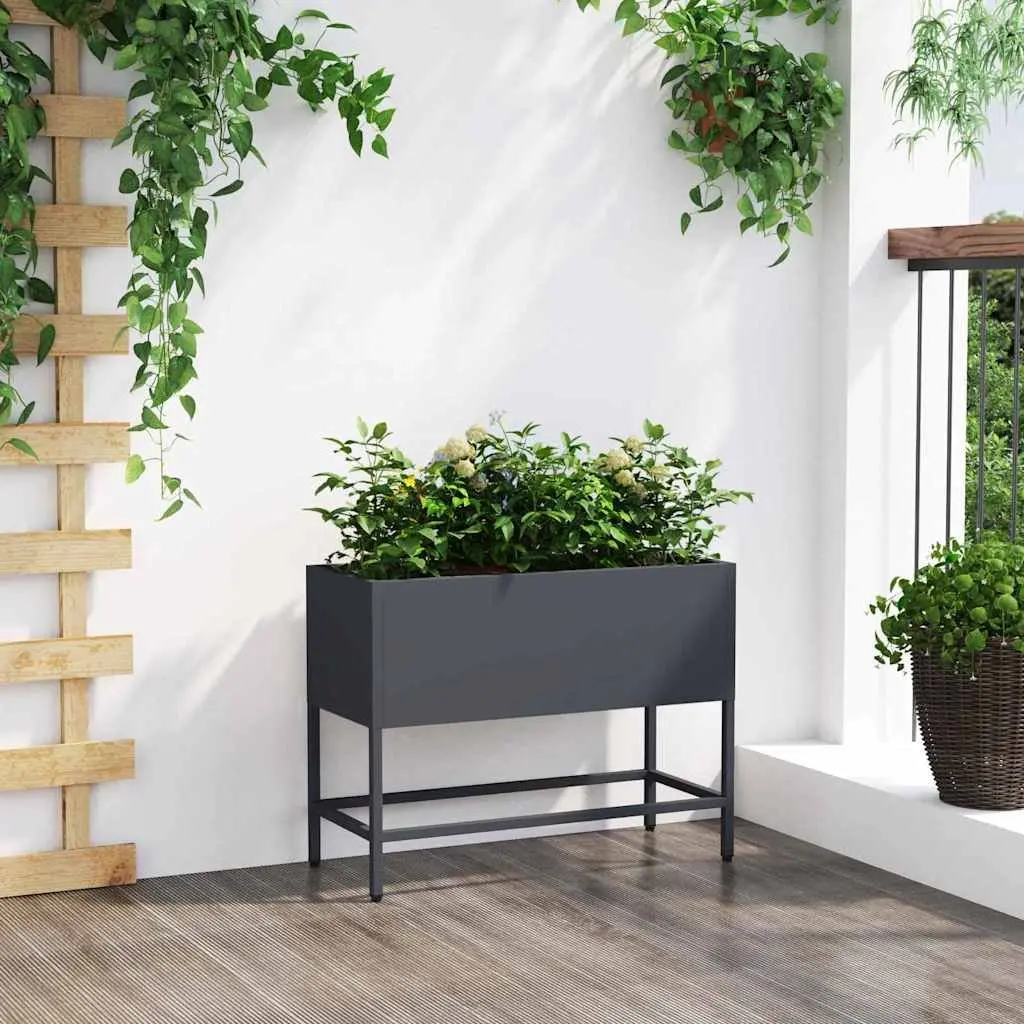 Rectangular Steel Raised Garden Planter