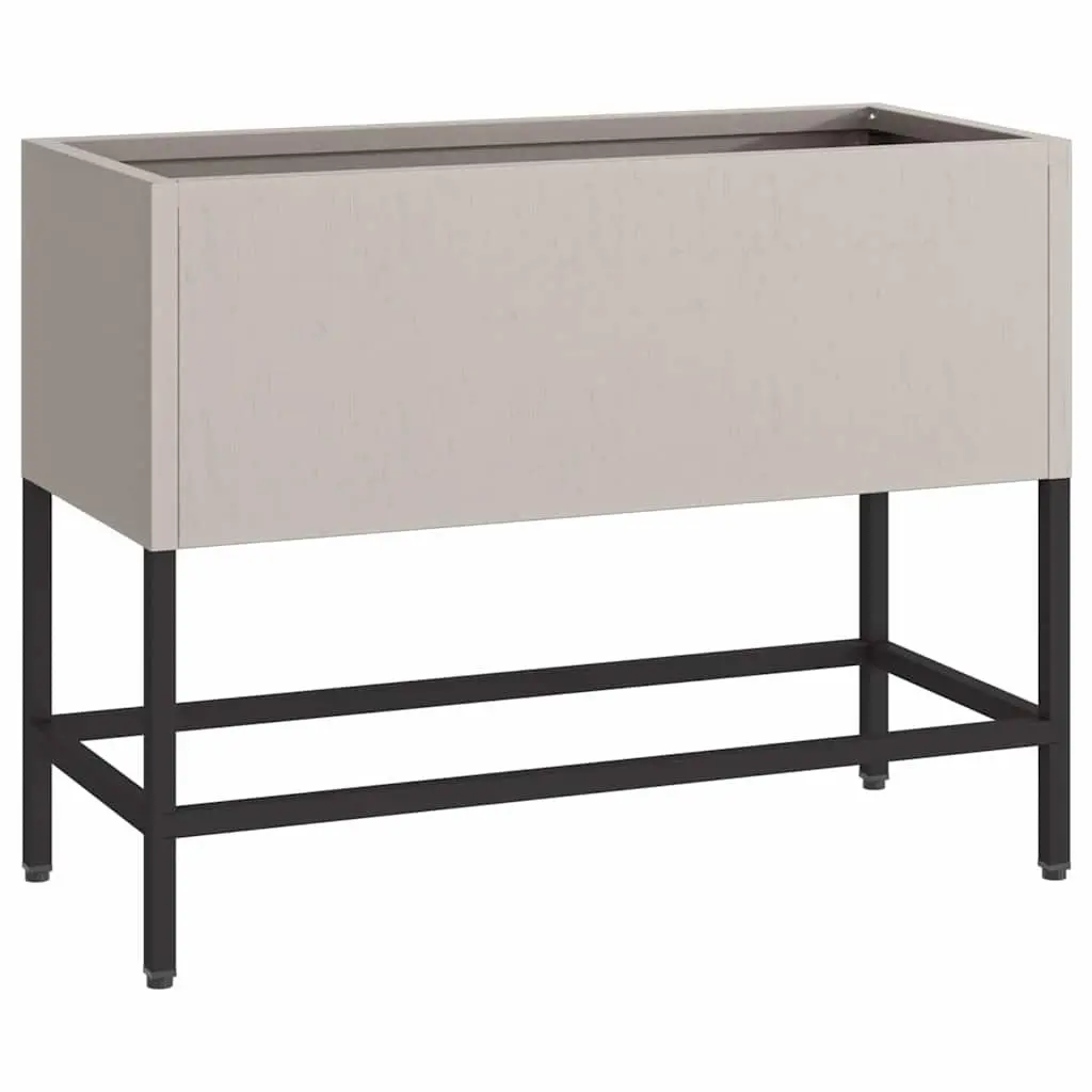 Rectangular Raised Garden Planter in Burnt Orange Steel