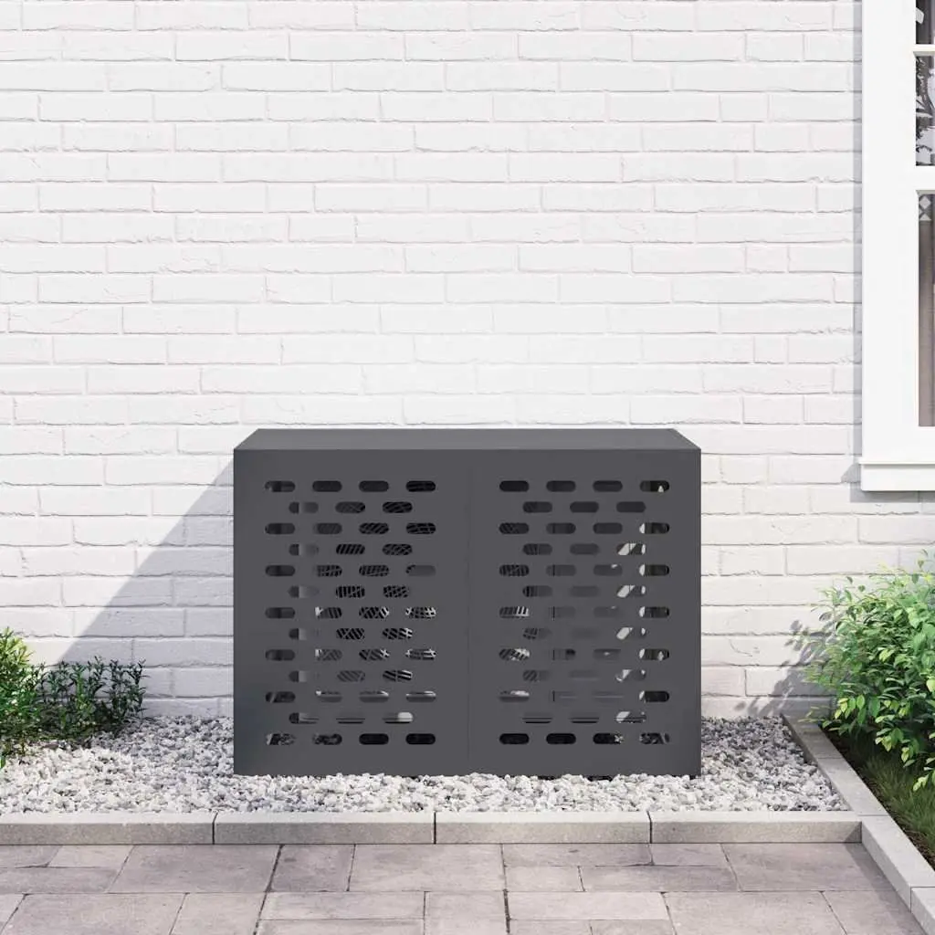 Air Conditioner Cover Steel Rectangular 100x50x70cm Anthracite