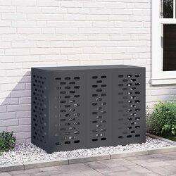 Durable Anthracite Steel Air Conditioner Cover for Outdoors