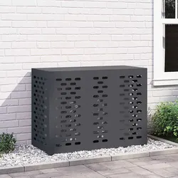 Durable Anthracite Steel Air Conditioner Cover for Outdoors