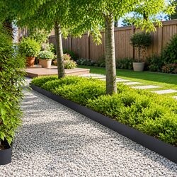 Garden Lawn Edging 30 Pieces Borders Black Steel 100cm Landscape Pathway Edger