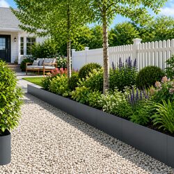 Premium Cold Rolled Steel Garden Lawn Edging - 20 Pcs
