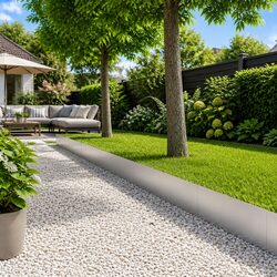Galvanised Steel Lawn Edging Garden Border 10 Pieces