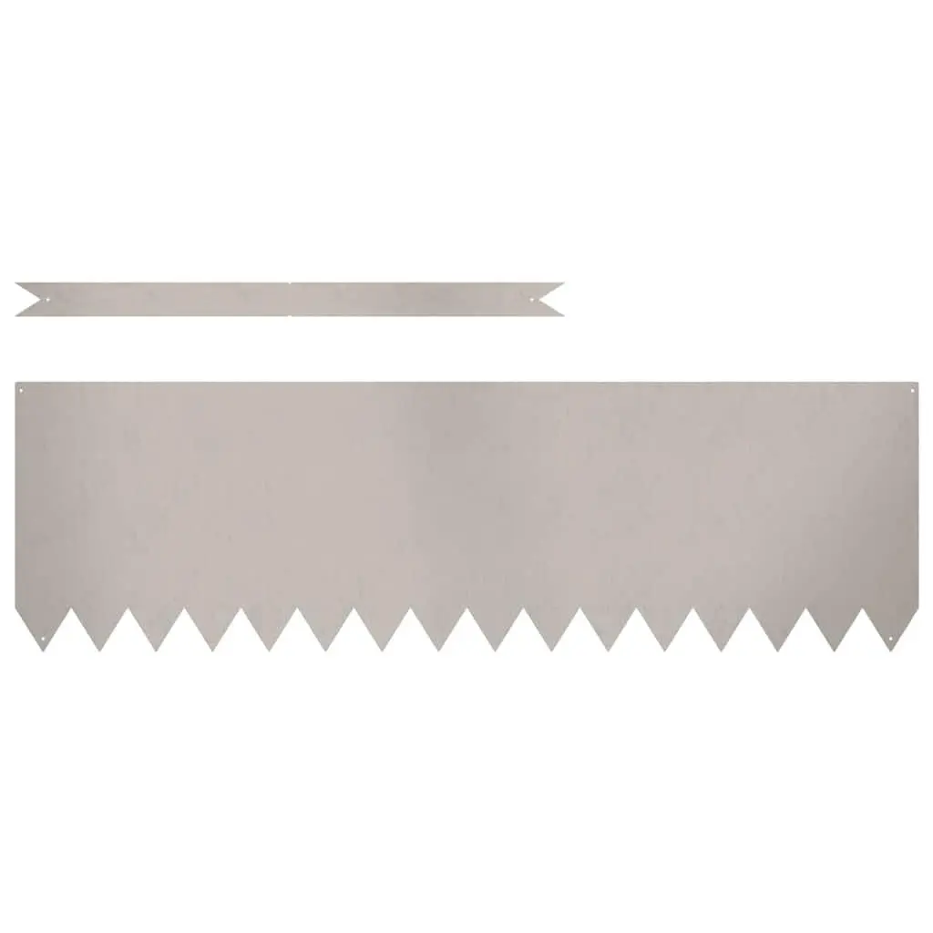 Garden Lawn Edging Weathering Steel 100 x 0.05 x 30 cm Brown 20 Piece