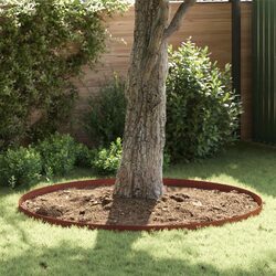 Weathering Steel Garden Lawn Edging – 4 Pcs Durable Border