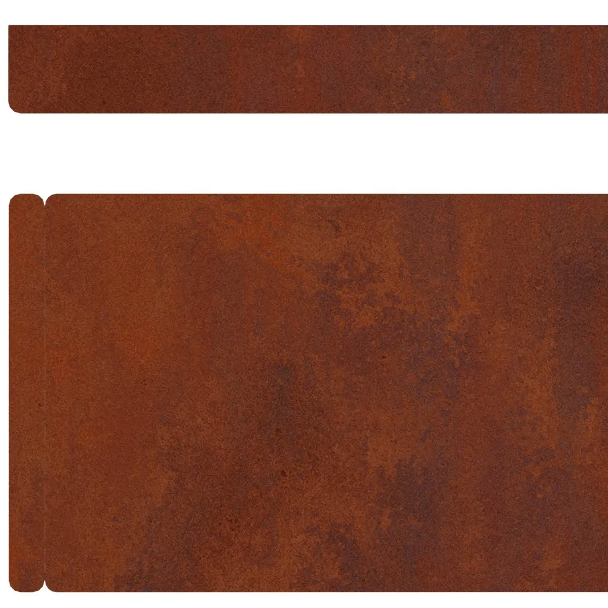 Garden Lawn Edging Weathering Steel 450 x 10 x 0.05 cm Brown