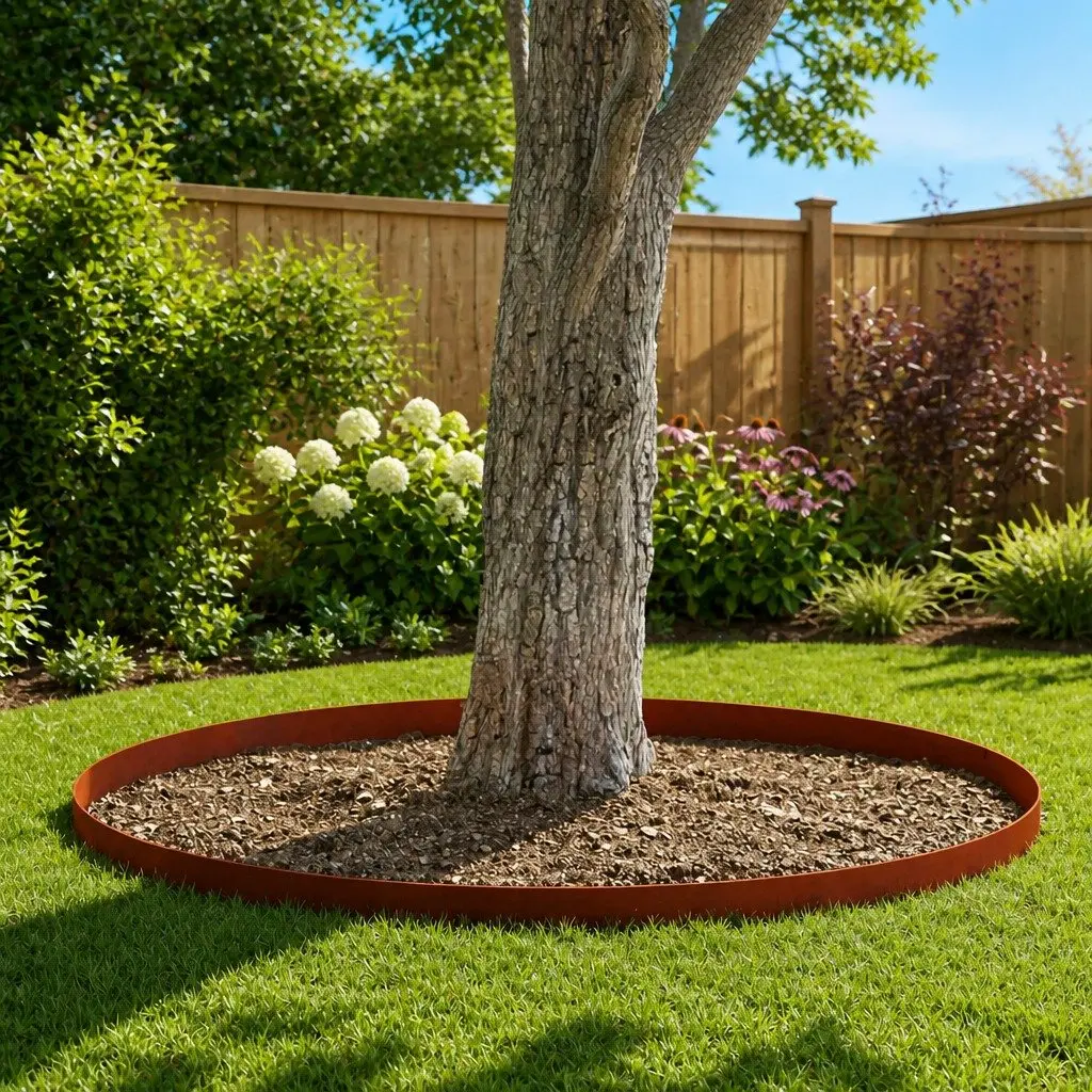 Garden Lawn Edging Weathering Steel 450cm Rusty Brown