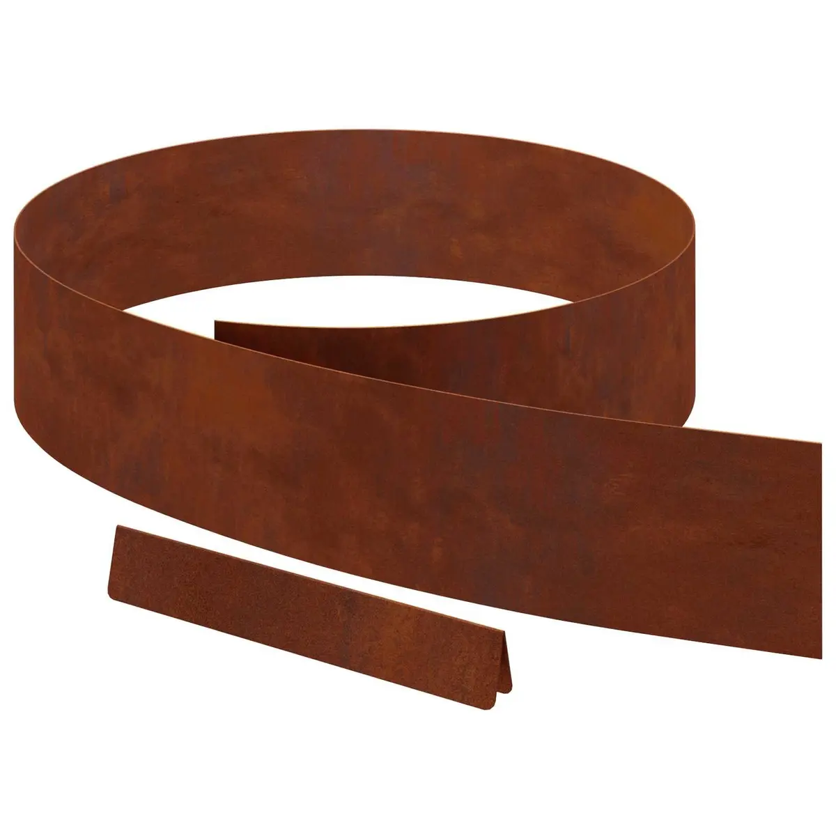 Garden Lawn Edging Weathering Steel 450cm Brown Border