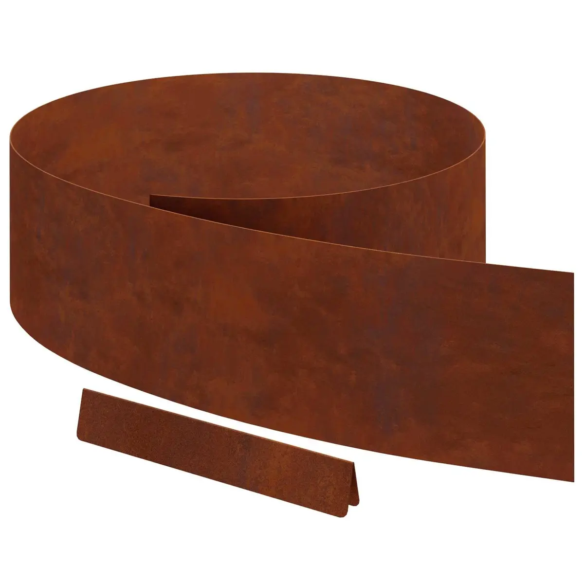 Lawn Edging Weathering Steel 450cm Brown