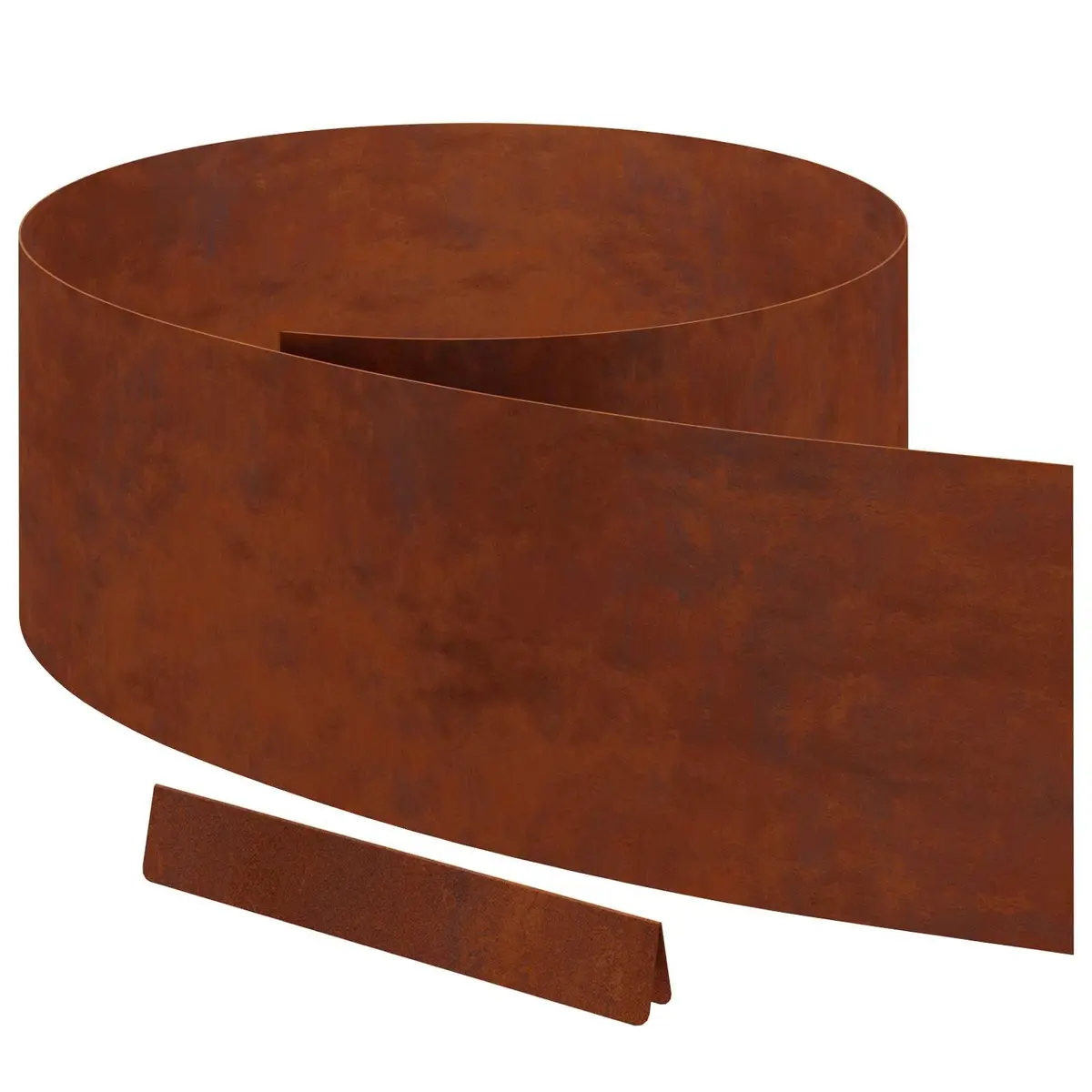 Garden Lawn Edging 4 pcs 450cm Weathering Steel Border Rusty Brown Landscape