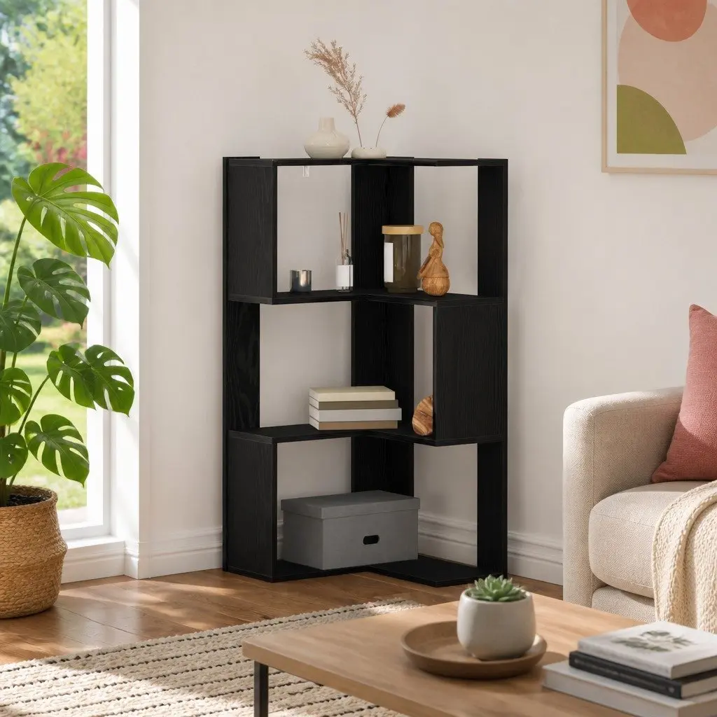 Black Oak Bookcase 50 x 50 x 102 cm