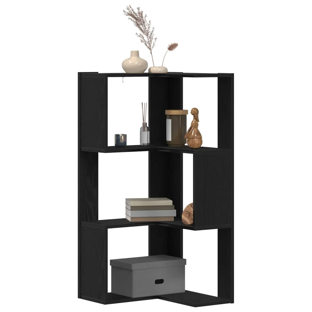 Black Oak Bookcase 50 x 50 x 102 cm