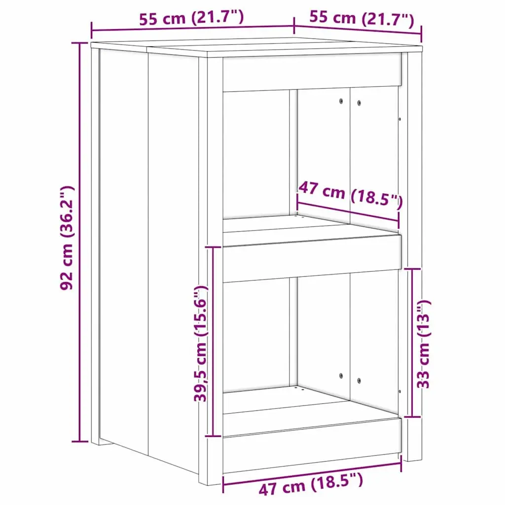 Brown Oak Kitchen Cabinet with Shelf Organiser