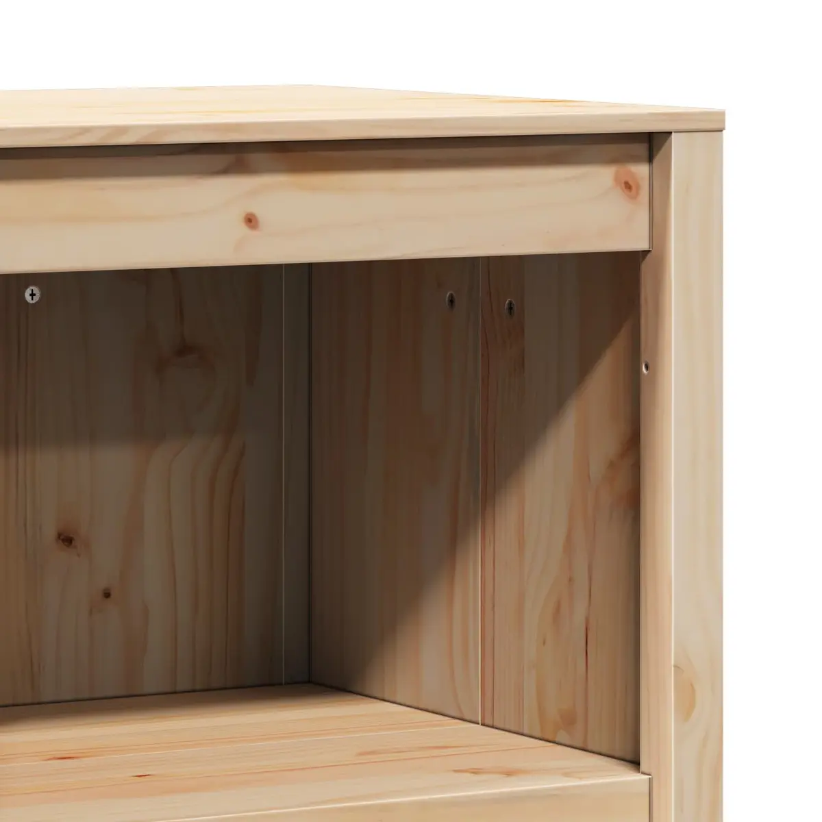 Brown Oak Kitchen Cabinet with Shelf Organiser