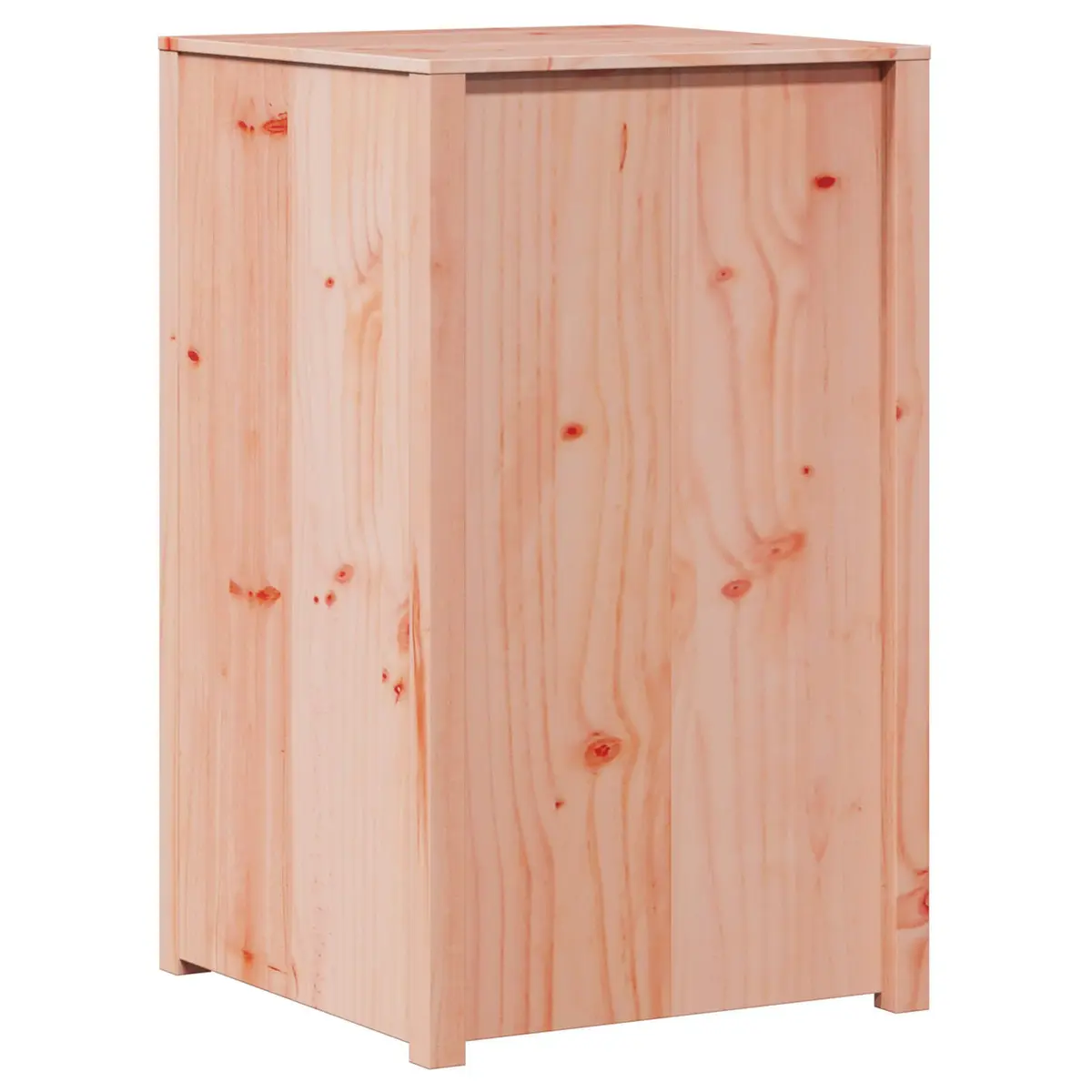 Brown Oak Kitchen Cabinet with Solid Pine Wood Shelving
