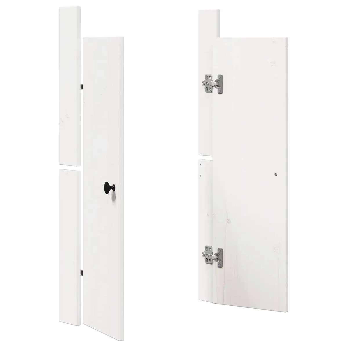 Solid Pine White Kitchen Cabinet Door 50 x 82 cm