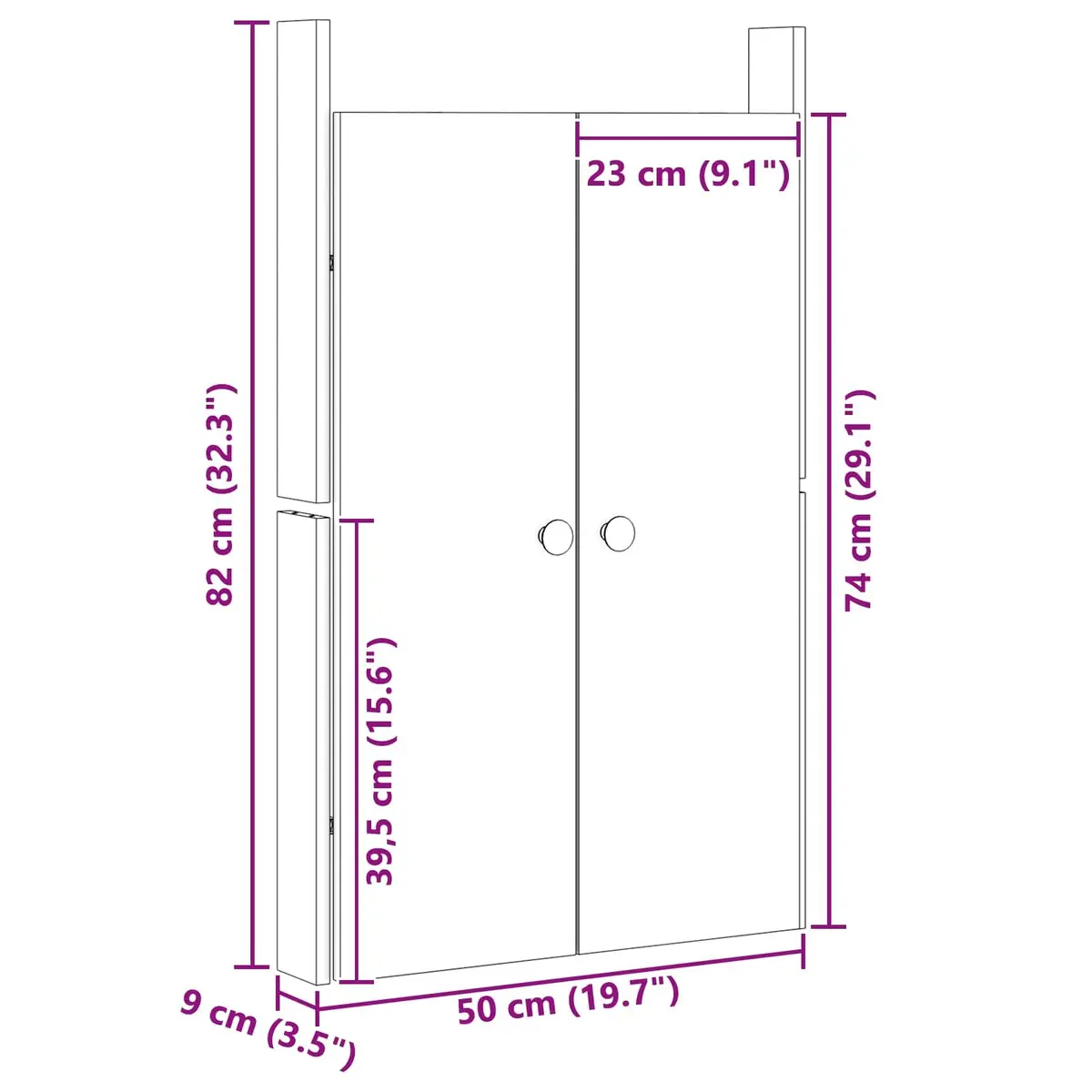 Brown Solid Wood Kitchen Cabinet Door