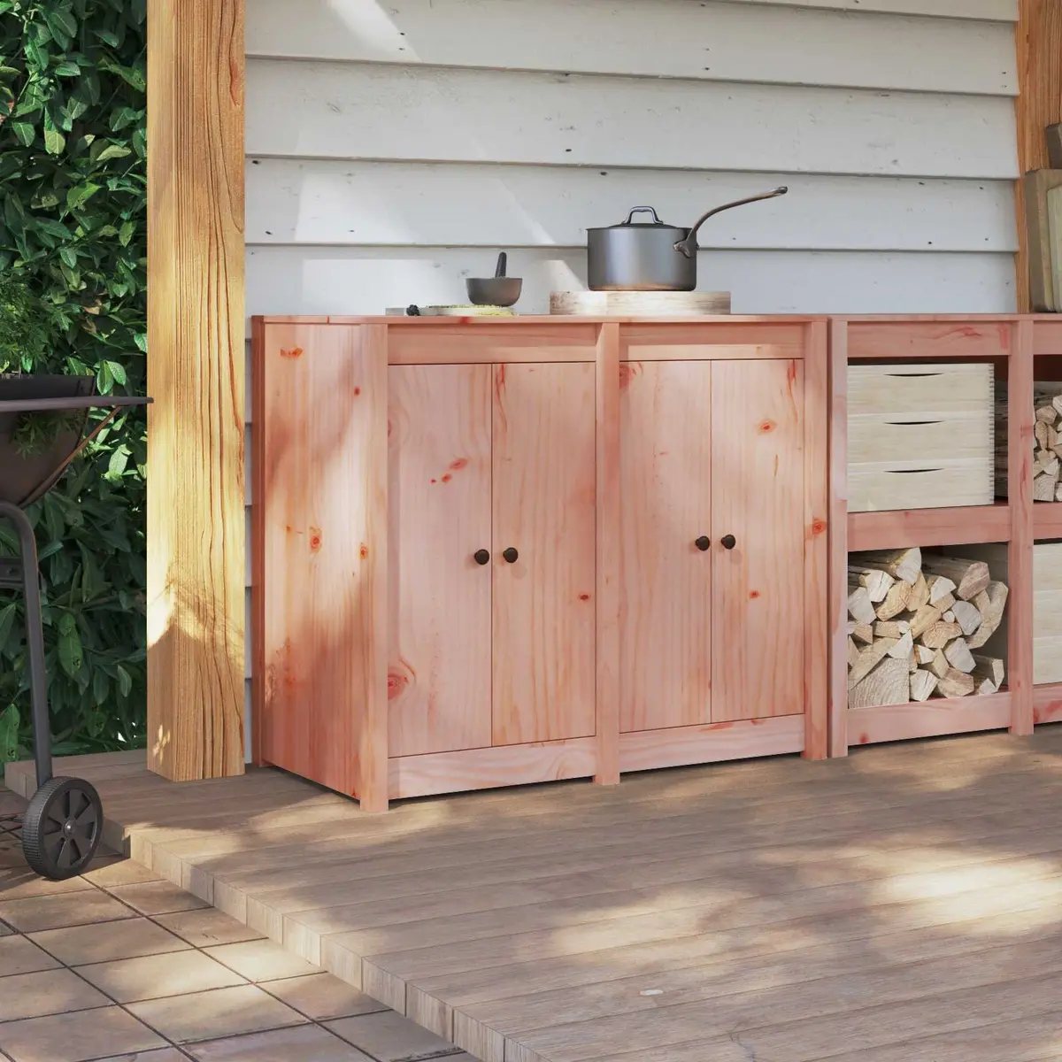 Brown Kitchen Cabinet Door for Easy Maintenance
