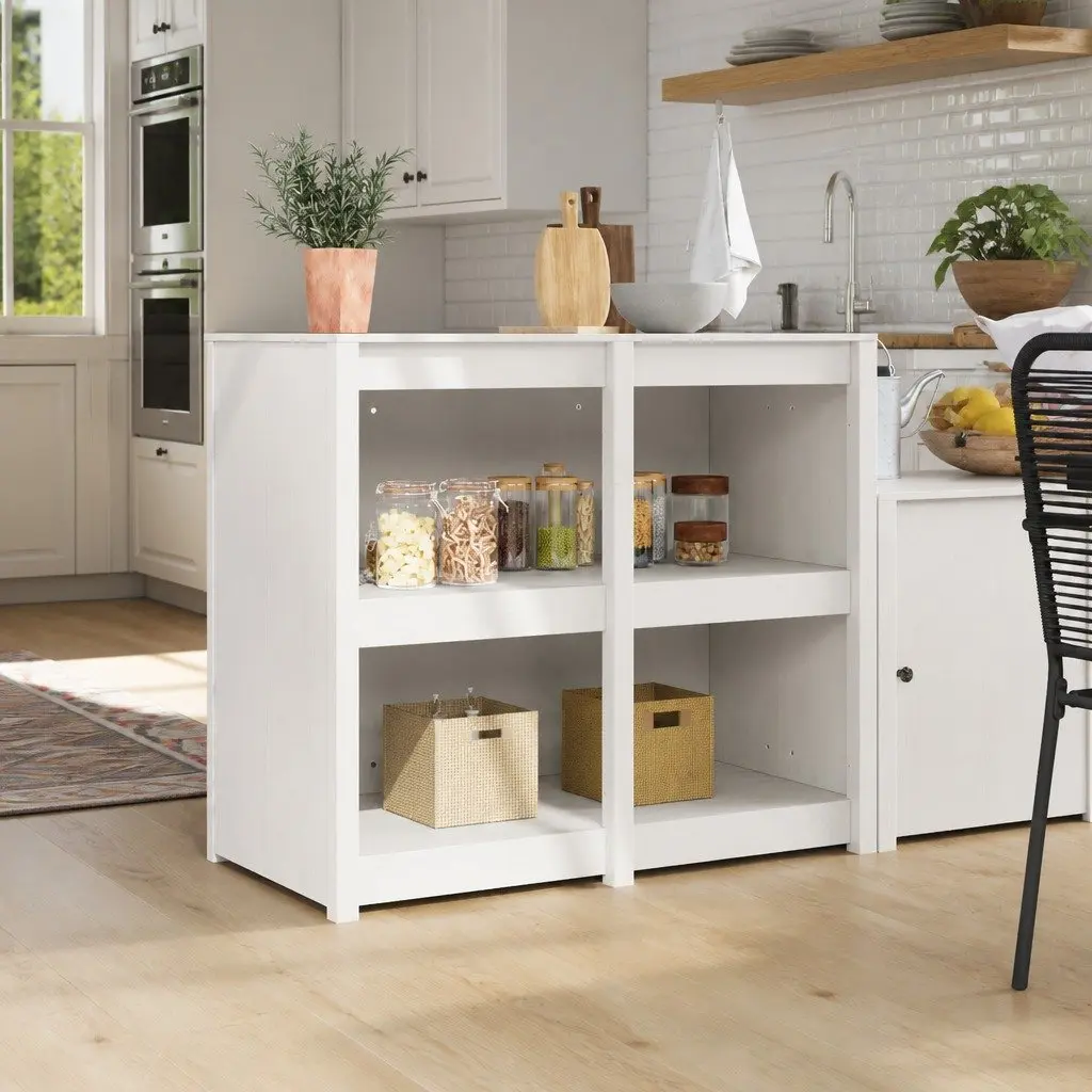 Kitchen Cabinet in Warm White 106 x 55 x 92 cm
