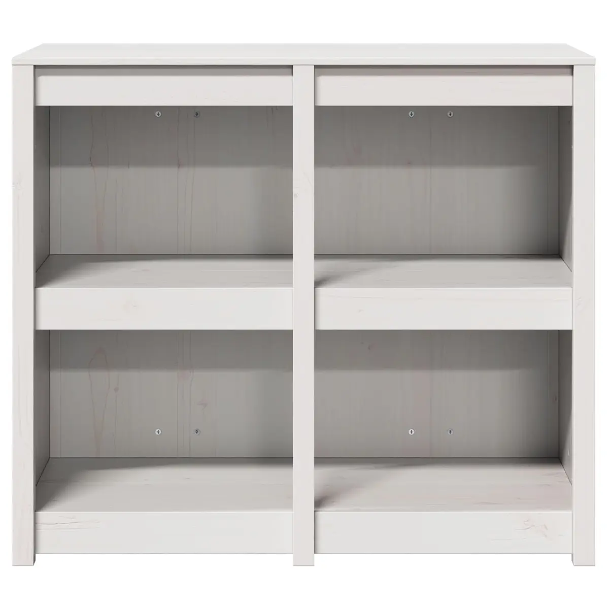 Kitchen Cabinet Solid Pine Wood 106 x 55 x 92 cm Warm White