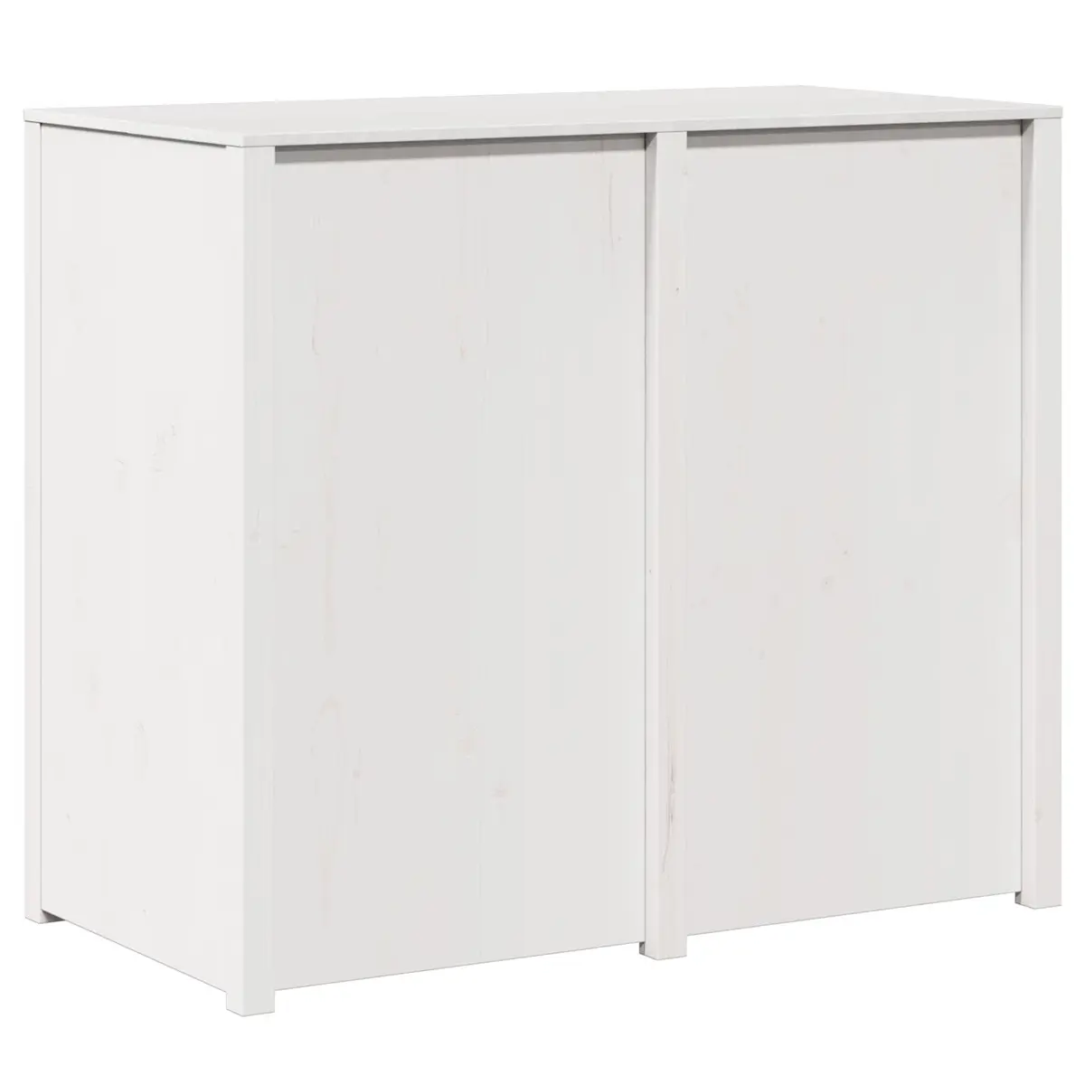 Kitchen Cabinet Solid Pine Wood 106 x 55 x 92 cm Warm White