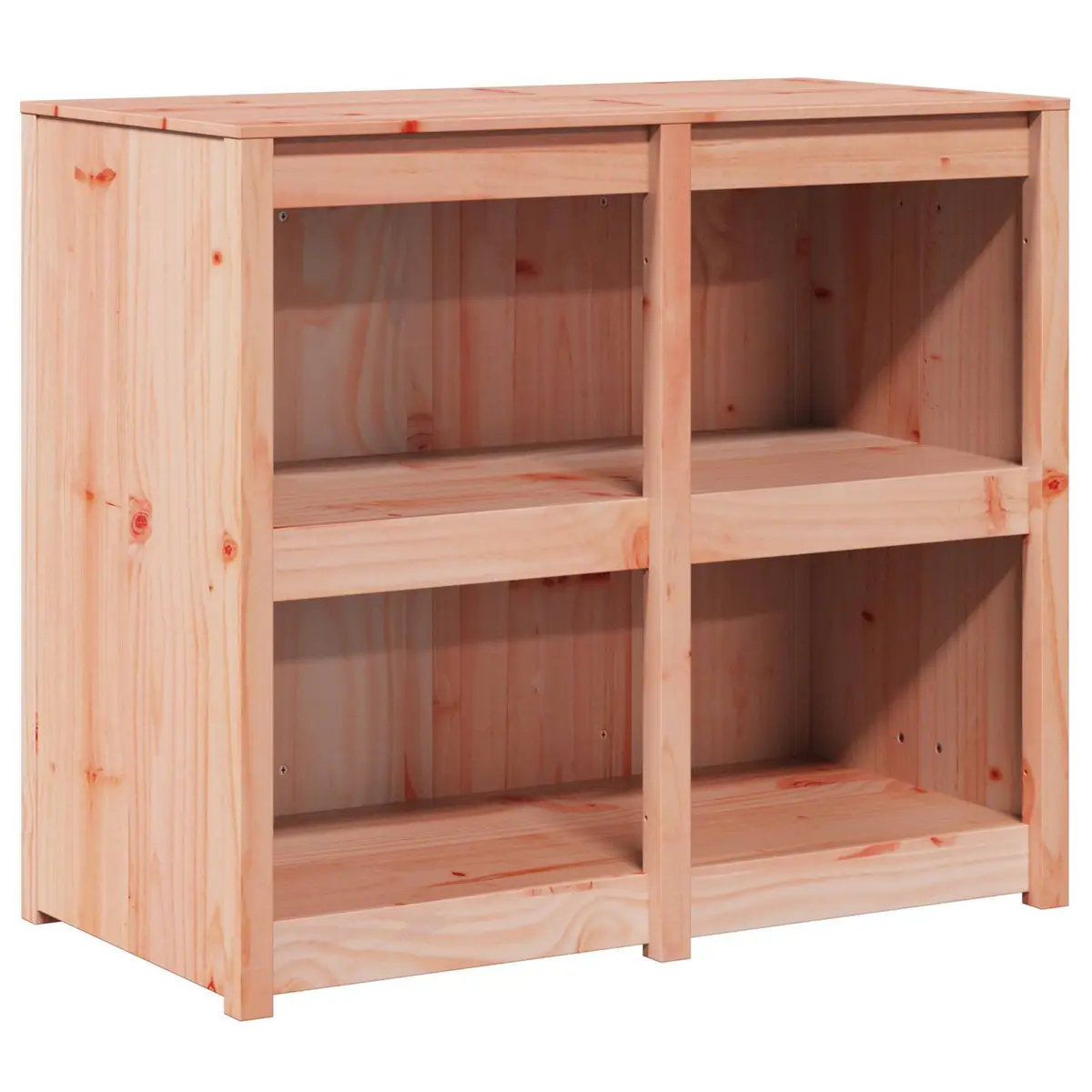 Brown Oak Kitchen Storage Cupboard 106cm Wide