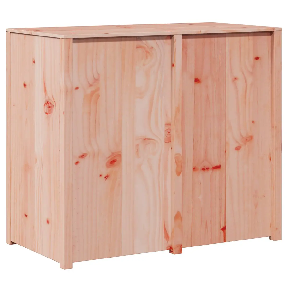 Brown Oak Kitchen Storage Cupboard 106cm Wide